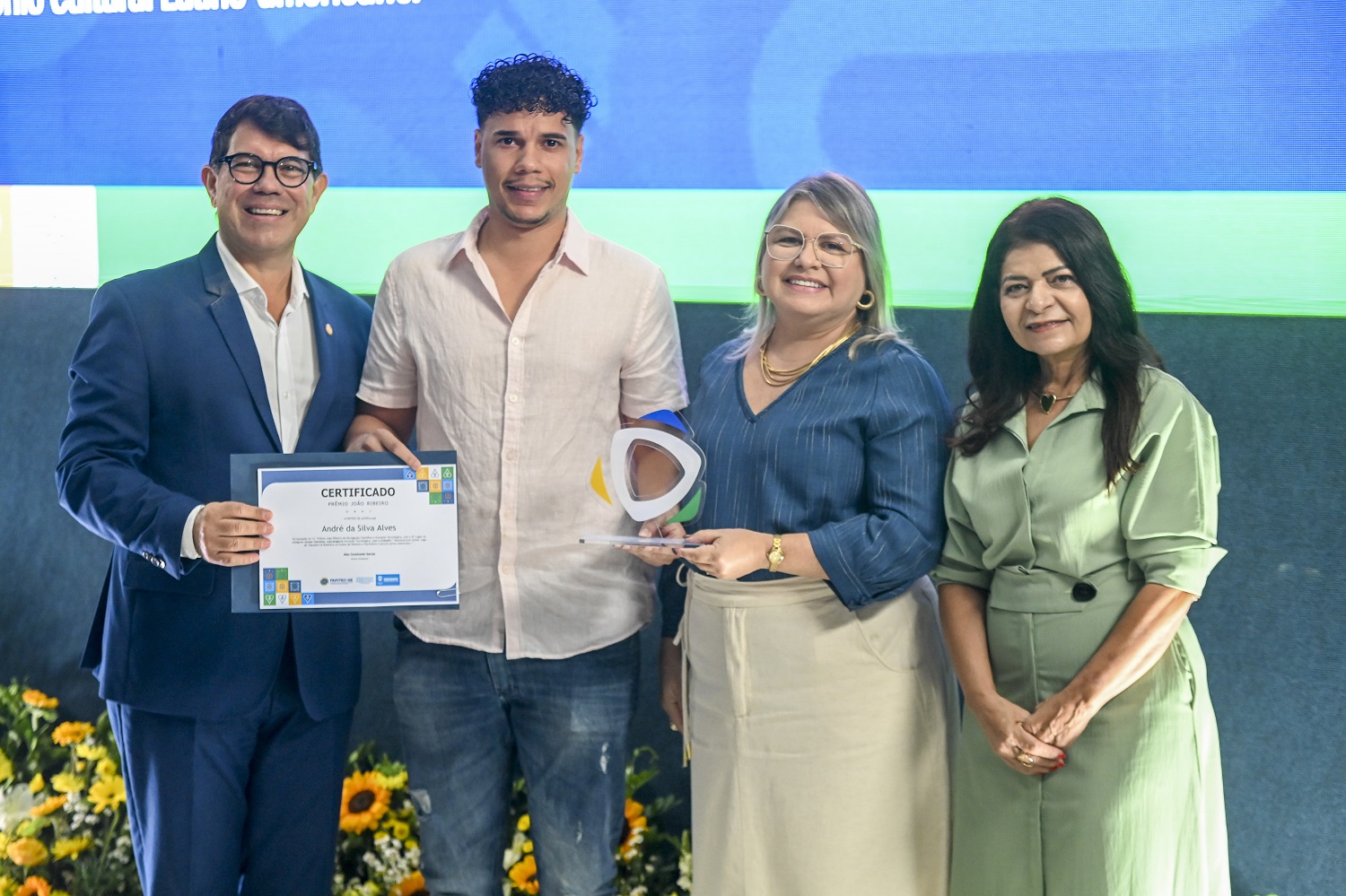 Graduando André da Silva Alves (DHI/UFS) (Foto: Erick O'hara/Governo de Sergipe)
